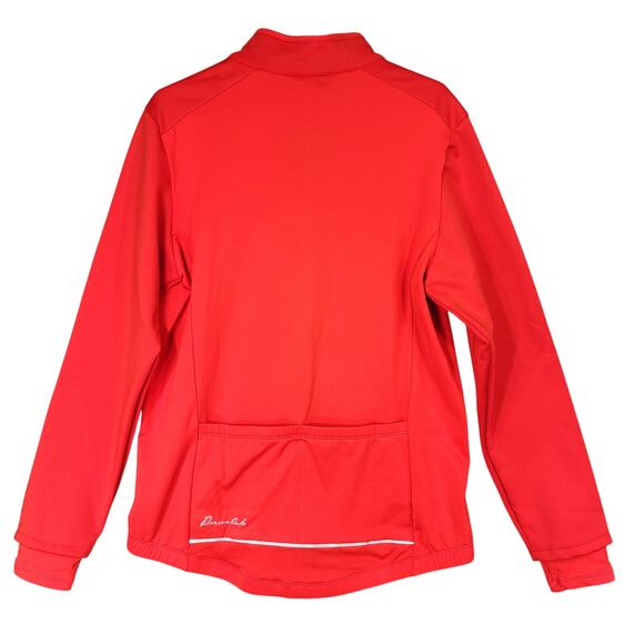Przewalski Cycling Bike Jacket sz L Men Red Gray Reflective Full Zip Pockets NEW - Picture 2 of 13
